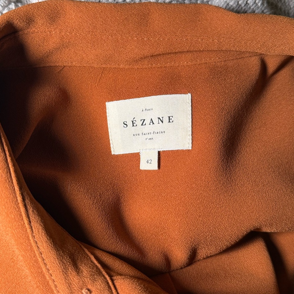 Sezane Raquel Dress in Caramel ASO Meghan Markle - Picture 7 of 11